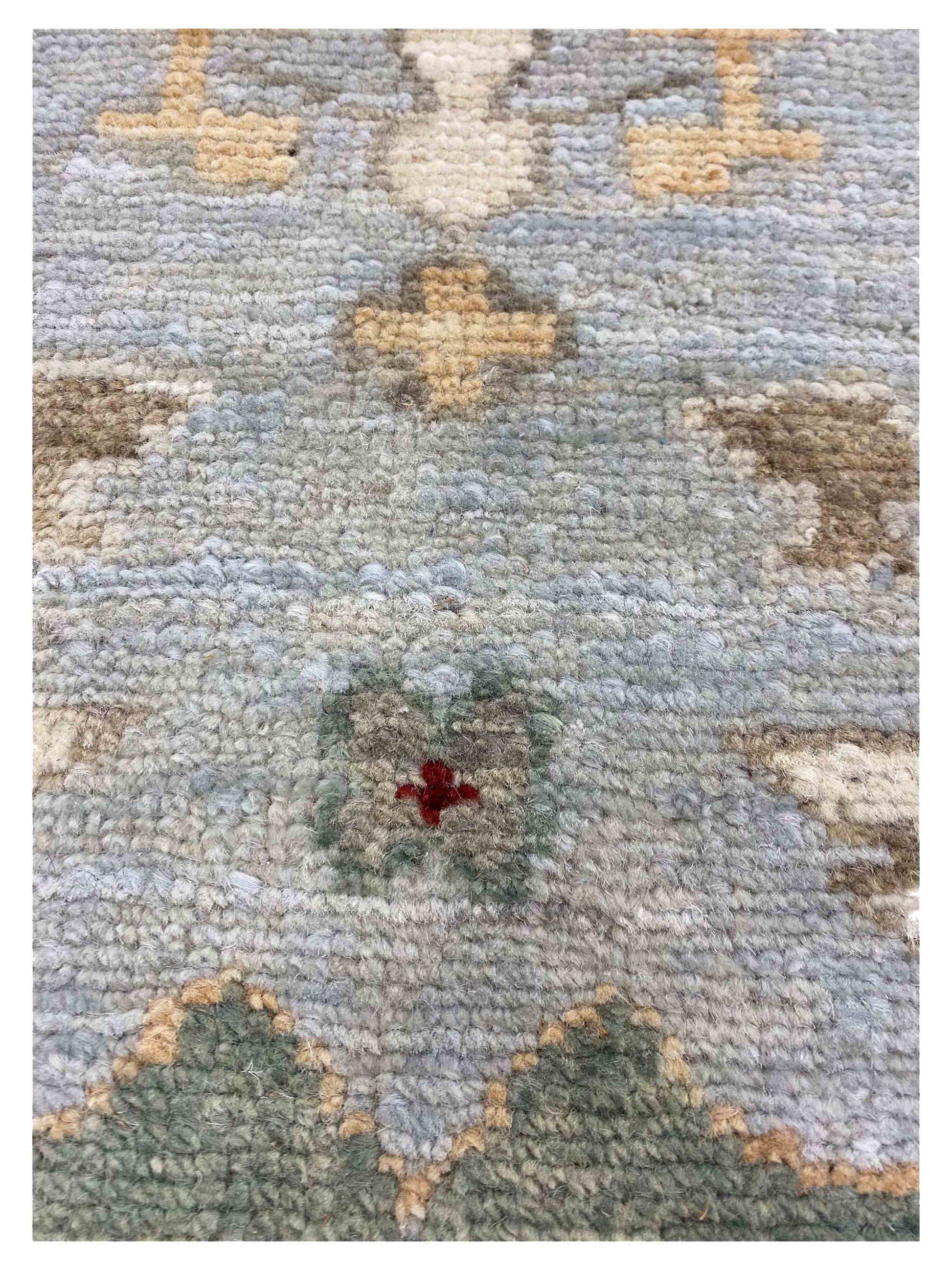 Artisan Tyra Aqua Beige Traditional Knotted Rug - Rugs - Artisan - Atlanta Designer Rugs