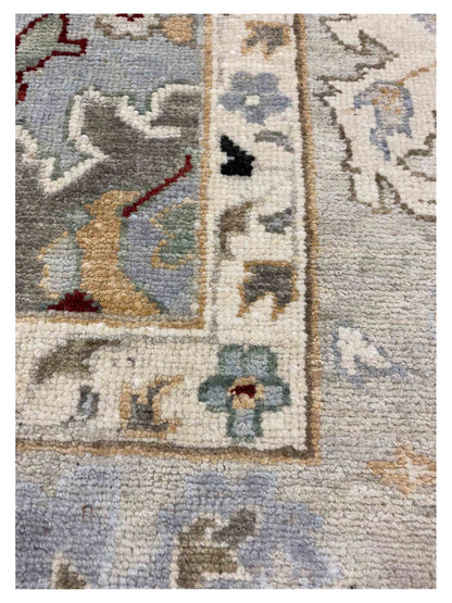 Artisan Tyra Aqua Beige Traditional Knotted Rug - Rugs - Artisan - Atlanta Designer Rugs