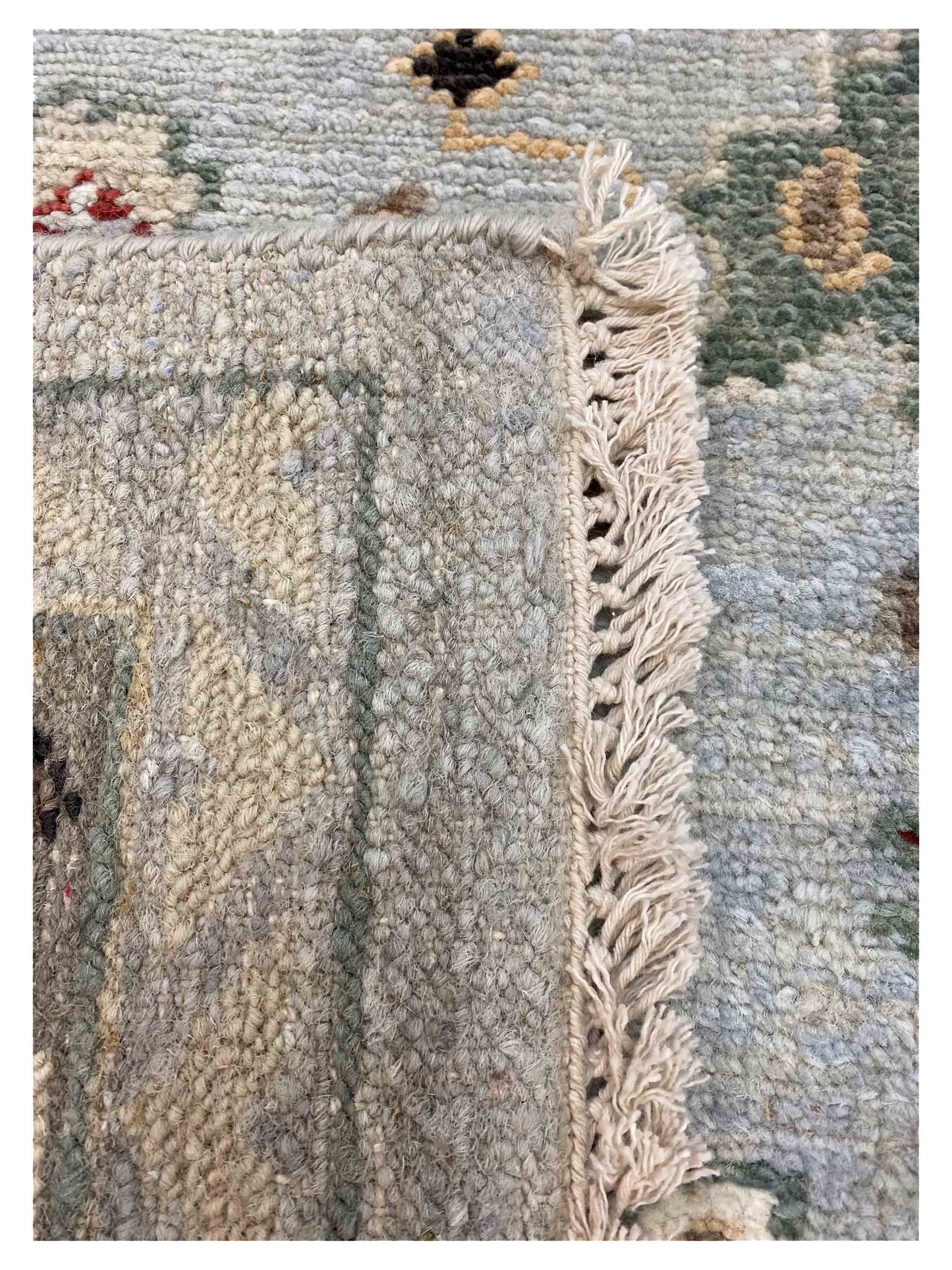 Artisan Tyra Aqua Beige Traditional Knotted Rug - Rugs - Artisan - Atlanta Designer Rugs
