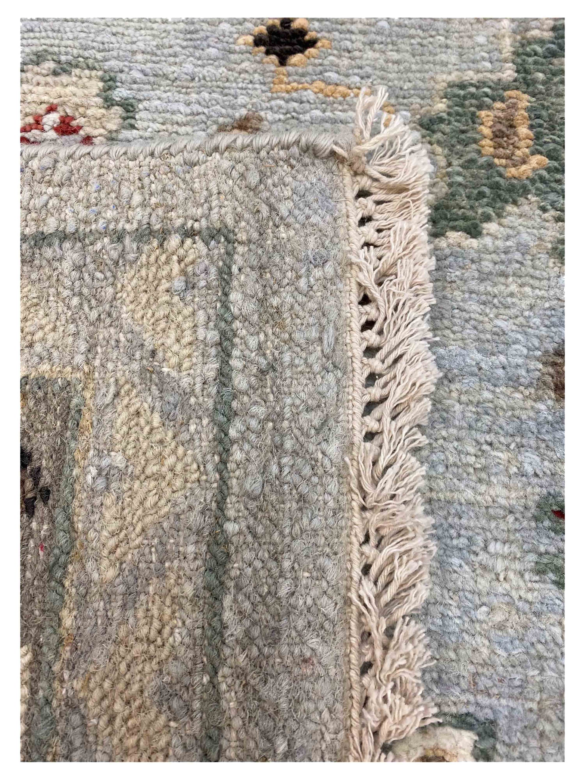 Artisan Tyra Aqua Beige Traditional Knotted Rug - Rugs - Artisan - Atlanta Designer Rugs
