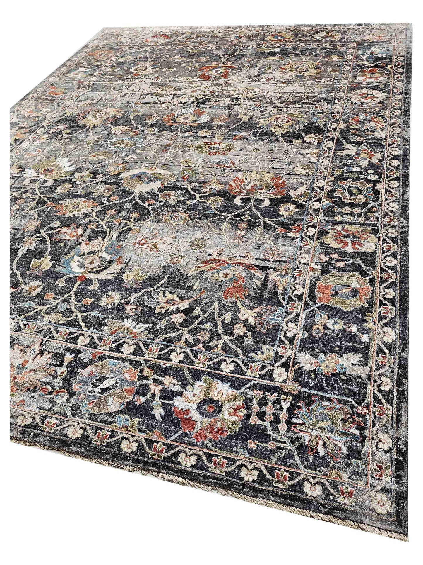 Artisan Tawny  D.Grey Multi Transitional Knotted Rug