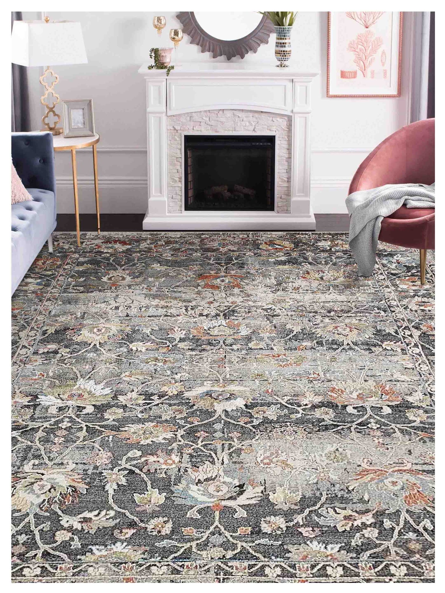 Artisan Tawny  D.Grey Multi Transitional Knotted Rug