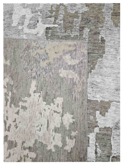 Artisan Tawny  Grey Beige Transitional Knotted Rug