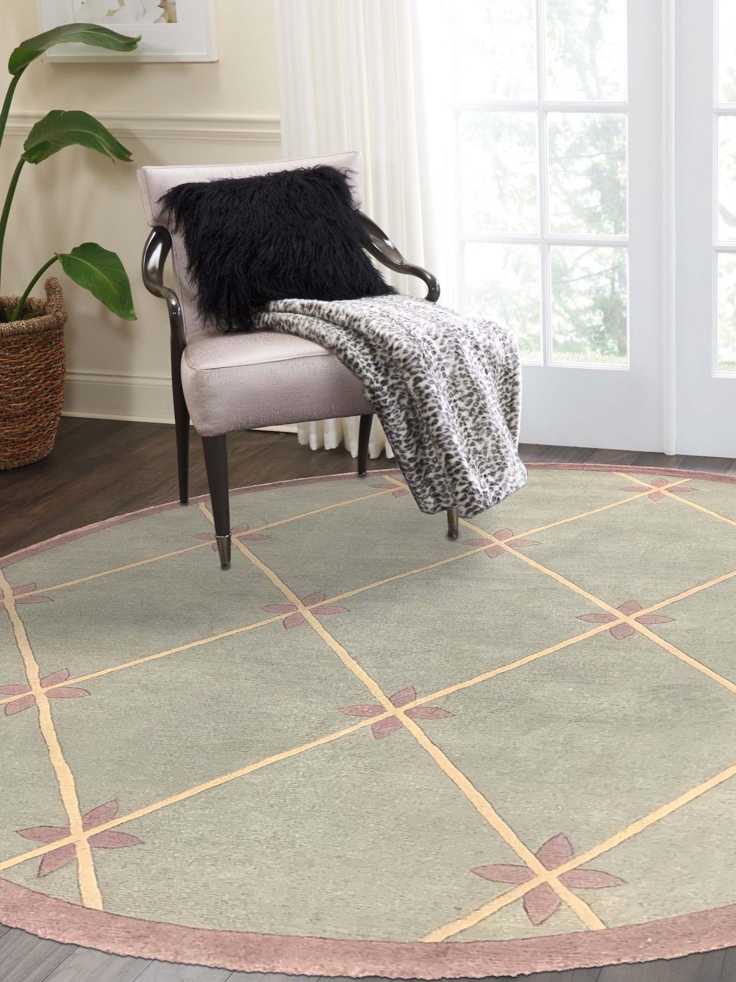 Artisan Teresa  Lt.Green  Contemporary Knotted Rug