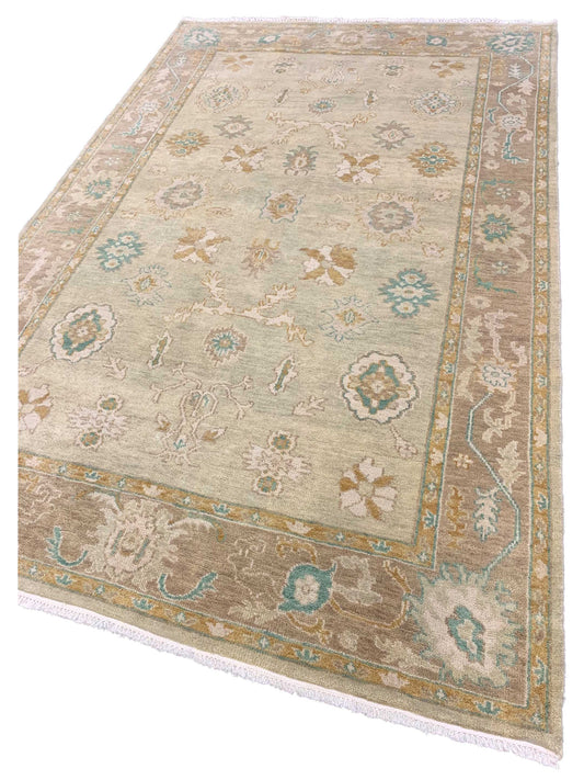 Artisan Uma Beige Brown Traditional Knotted Rug - Rugs - Artisan - Atlanta Designer Rugs