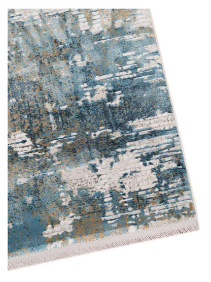 Limited Drew DD-653 IVORY BLUE Transitional Machinemade Rugs