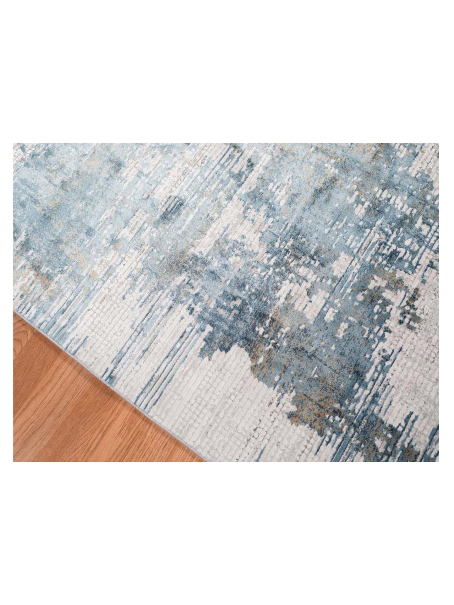 Limited Drew DD-653 IVORY BLUE Transitional Machinemade Rugs
