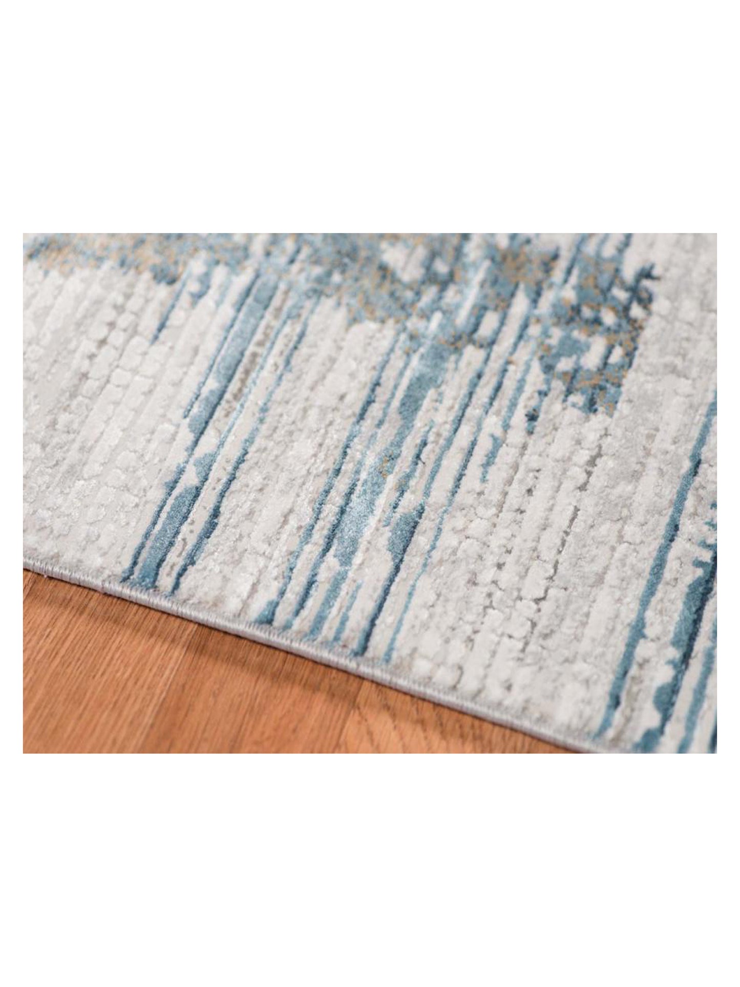 Limited Drew DD-653 IVORY BLUE Transitional Machinemade Rugs