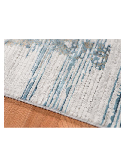 Limited Drew DD-653 IVORY BLUE Transitional Machinemade Rugs