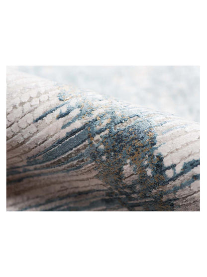 Limited Drew DD-653 IVORY BLUE Transitional Machinemade Rugs