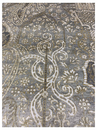 Artisan Vanessa Grey Multi Transitional Knotted Rug - Rugs - Artisan - Atlanta Designer Rugs