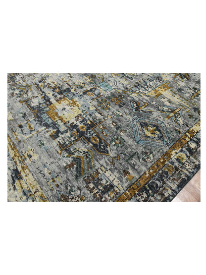 Limited Woodburn WOD-552 INDIGO Traditional Knotted Rug