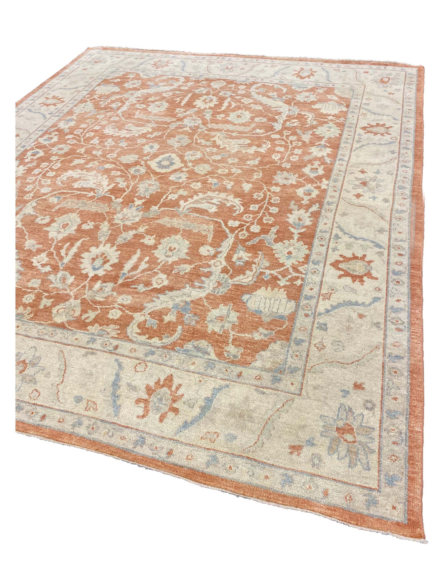 Artisan Julie  Coral Beige Traditional Knotted Rug