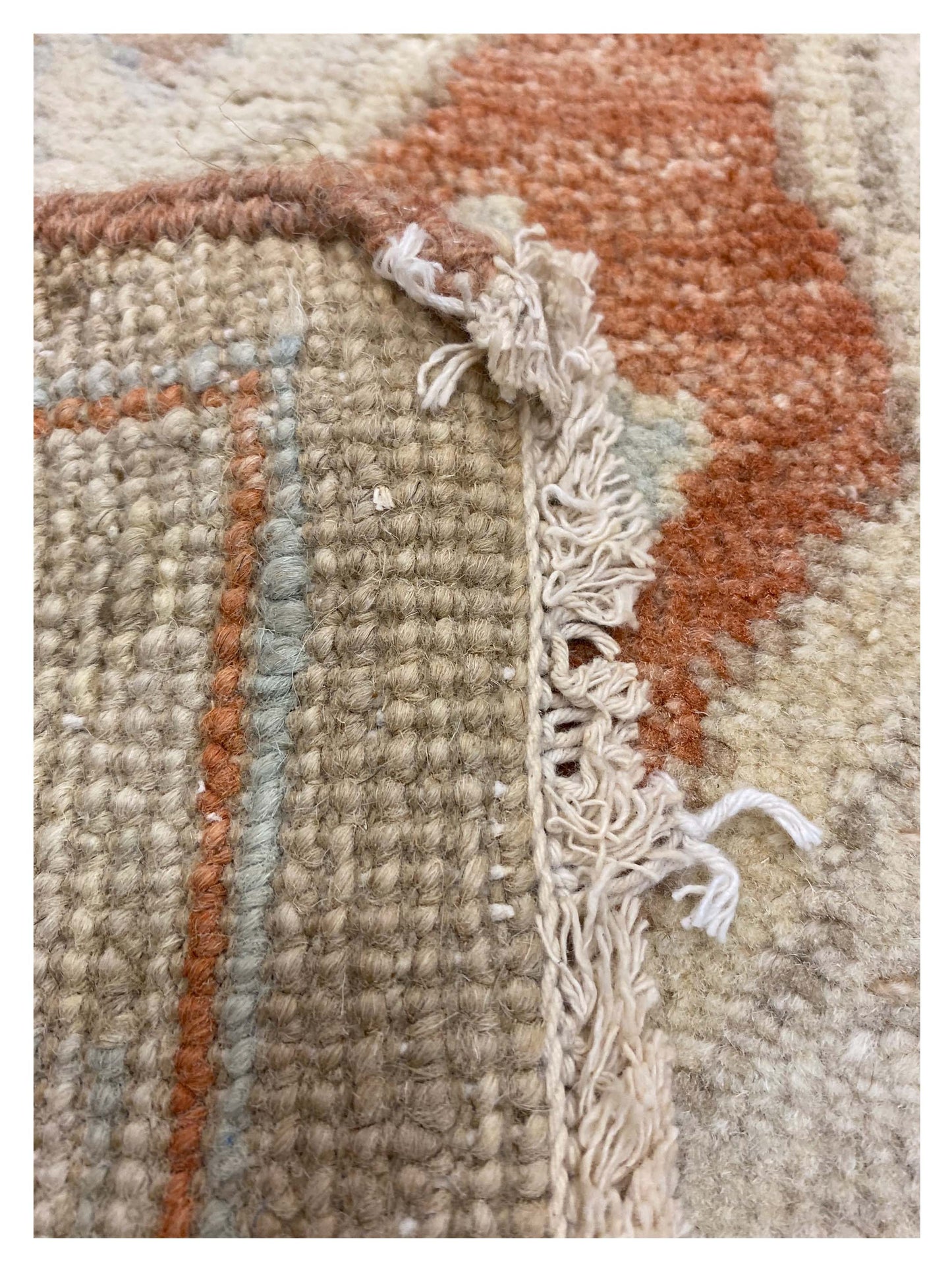 Artisan Julie  Washed Coral Beige Traditional Knotted Rug