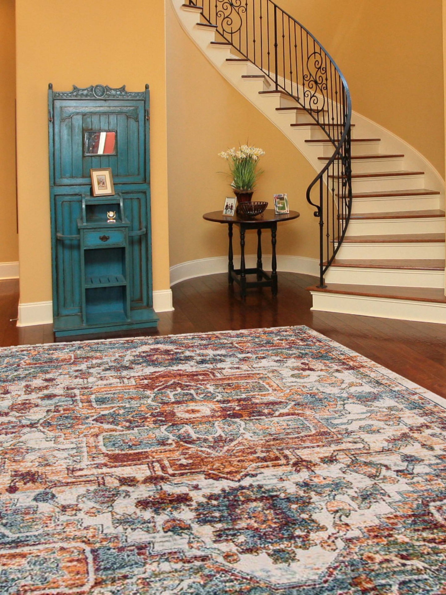 Limited Demi DS-755 Ivory Rust  Traditional Machinemade Rug
