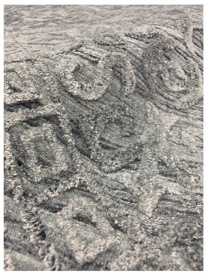 Artisan Zoe Grey Blue Transitional Loom Rug - Rugs - Artisan - Atlanta Designer Rugs