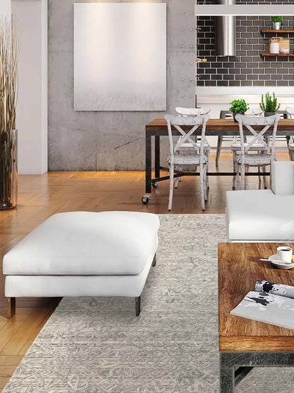 Artisan Zoe Grey Blue Transitional Loom Rug - Rugs - Artisan - Atlanta Designer Rugs