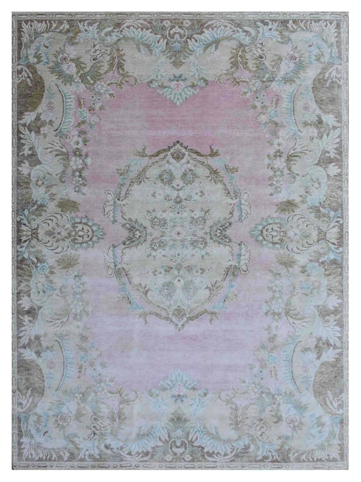 Artisan Freida FO-406 Pink Traditional Knotted Rug