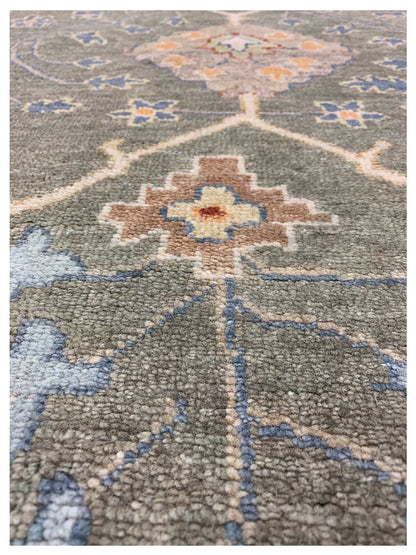 Artisan Julie Green Beige Transitional Knotted Rug - Rugs - Artisan - Atlanta Designer Rugs