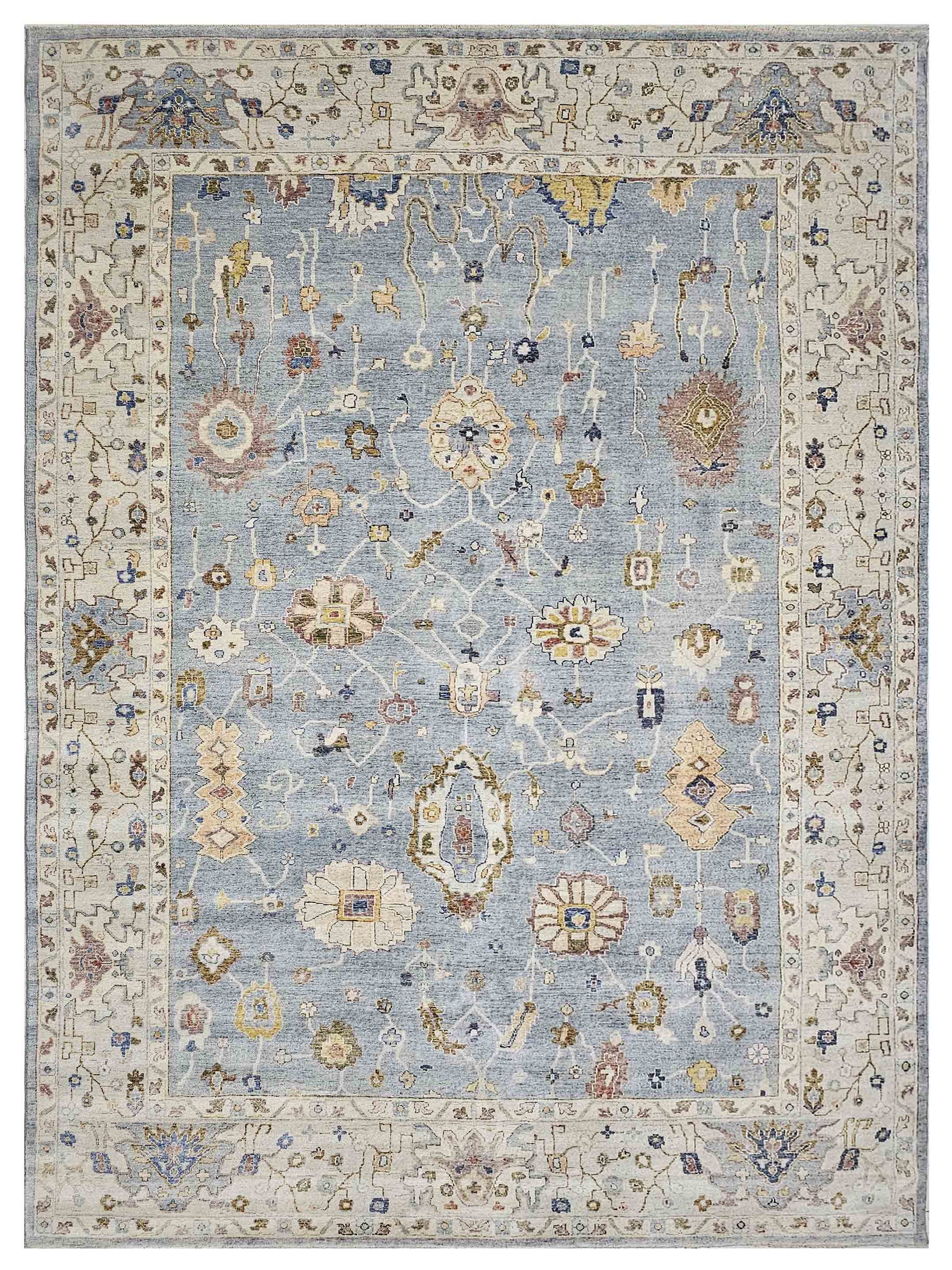 Artisan Julie ZE-520 Lagoon Traditional Knotted Rug