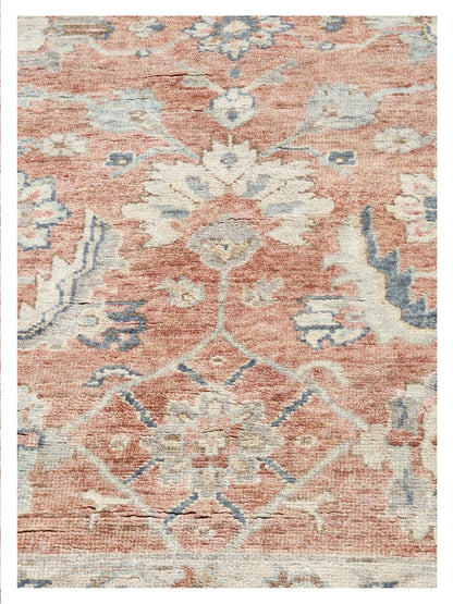 Artisan Julie Rust Beige Traditional Knotted Rug - Rugs - Artisan - Atlanta Designer Rugs