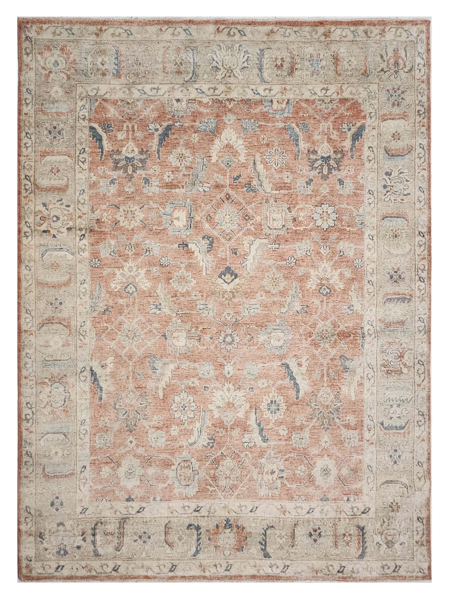 Artisan Julie ZE-620 Rust Traditional Knotted Rug