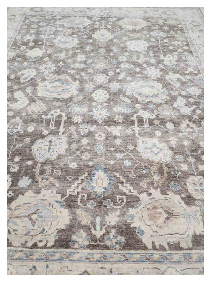 Artisan Julie Brown Beige Traditional Knotted Rug - Rugs - Artisan - Atlanta Designer Rugs