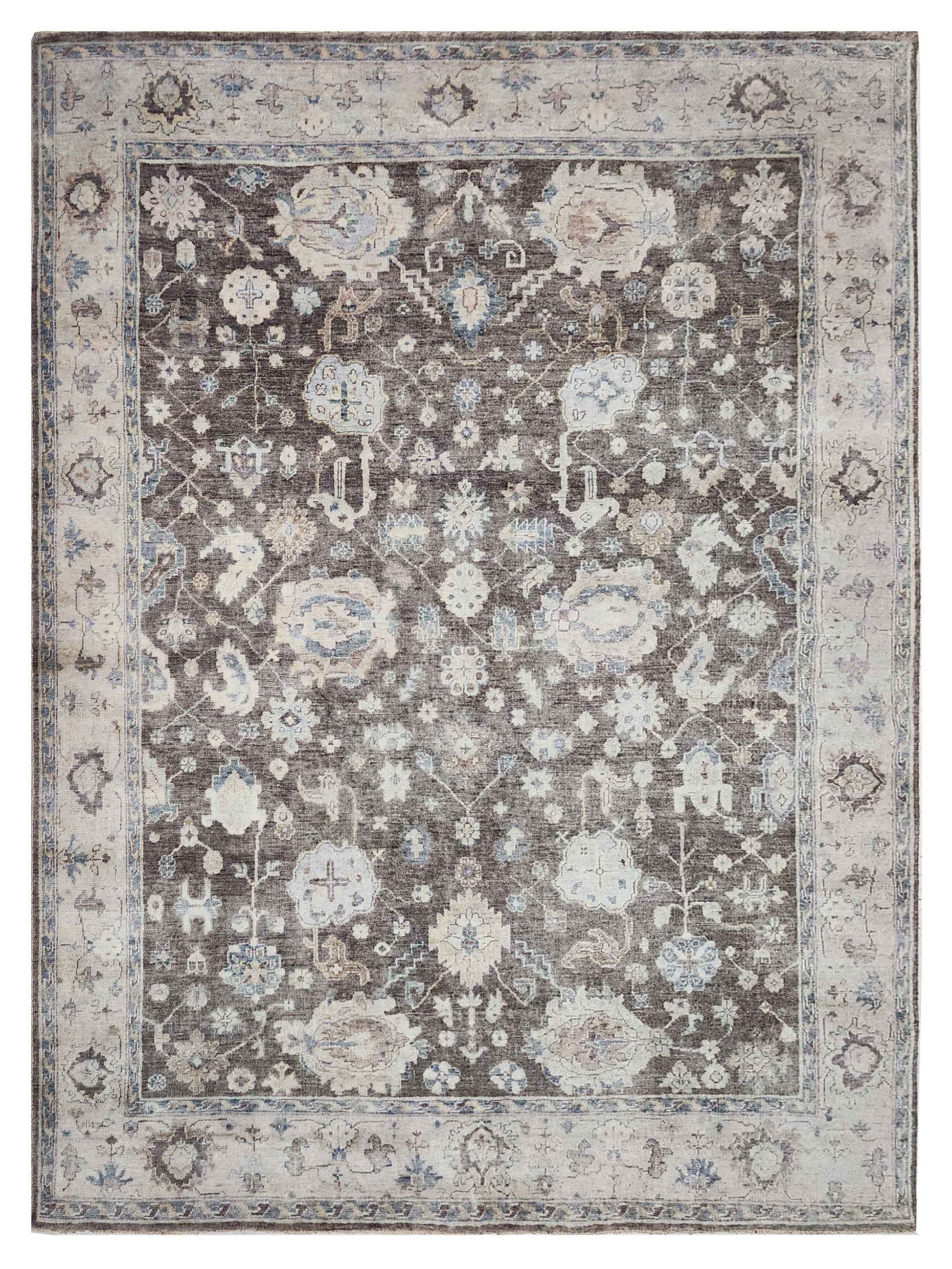Artisan Julie ZE-630 Brown Traditional Knotted Rug