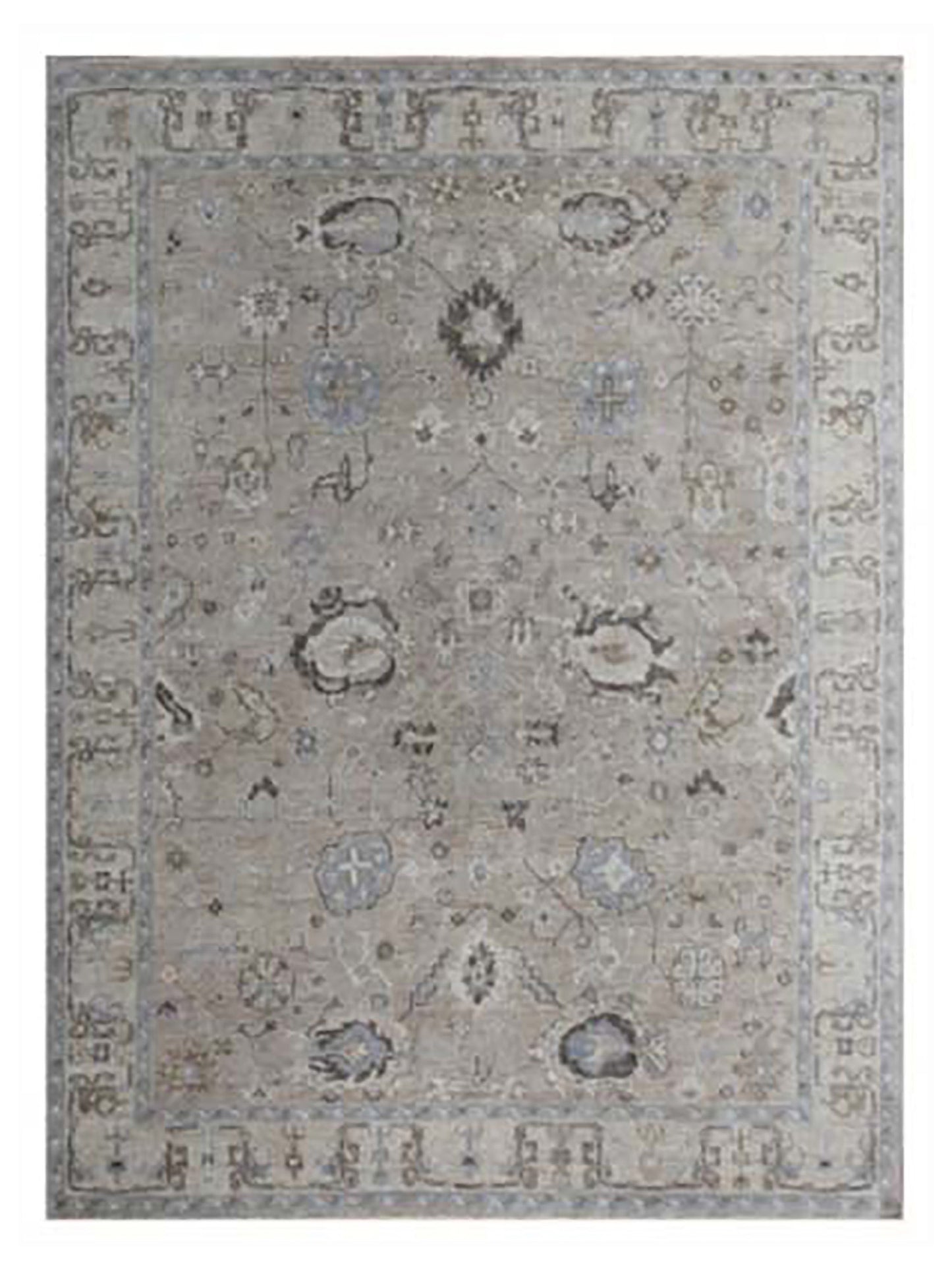 Artisan Julie ZE-630 Taupe Traditional Knotted Rug