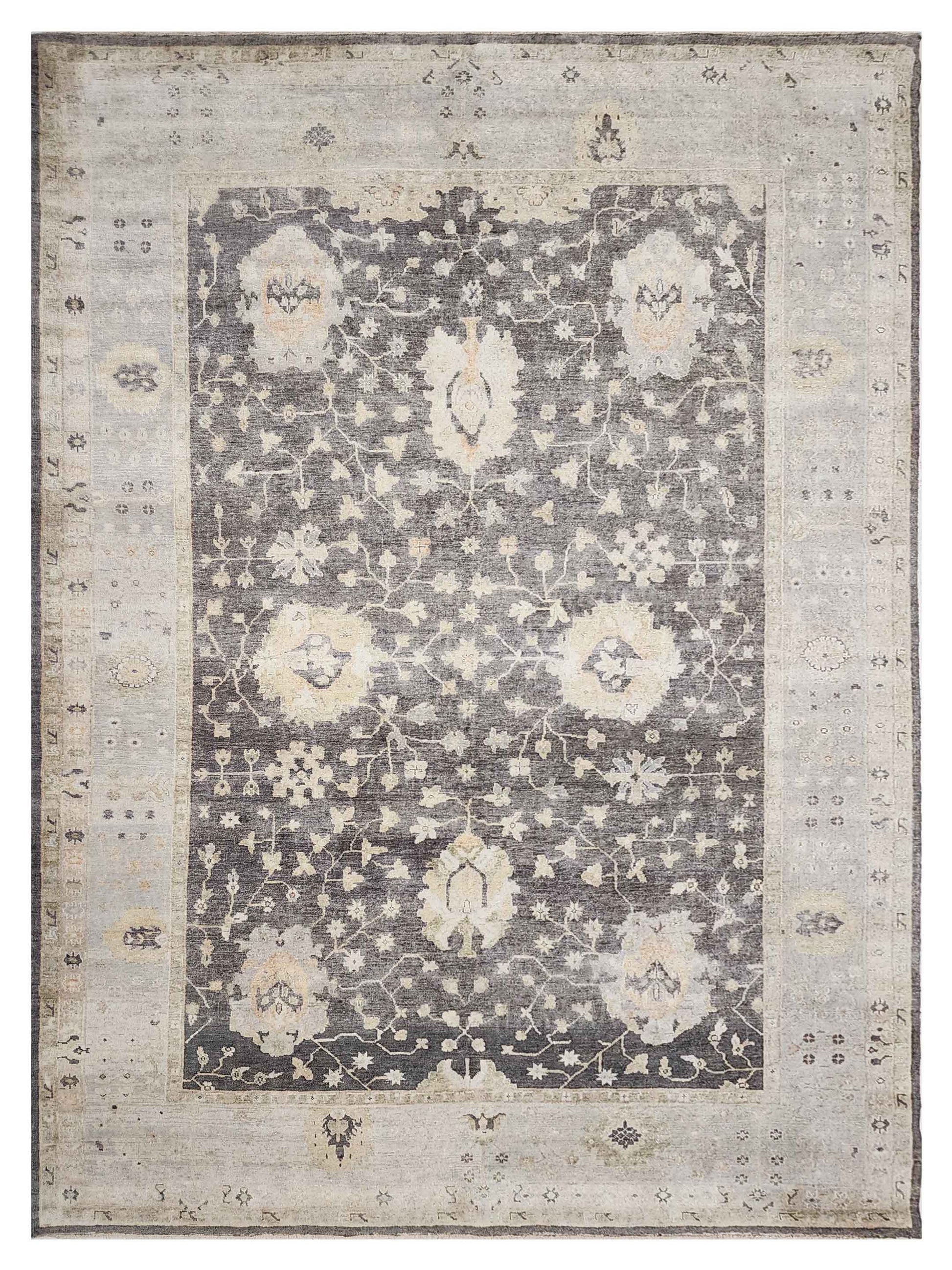 Artisan Julie ZE-640 Charcoal Traditional Knotted Rug
