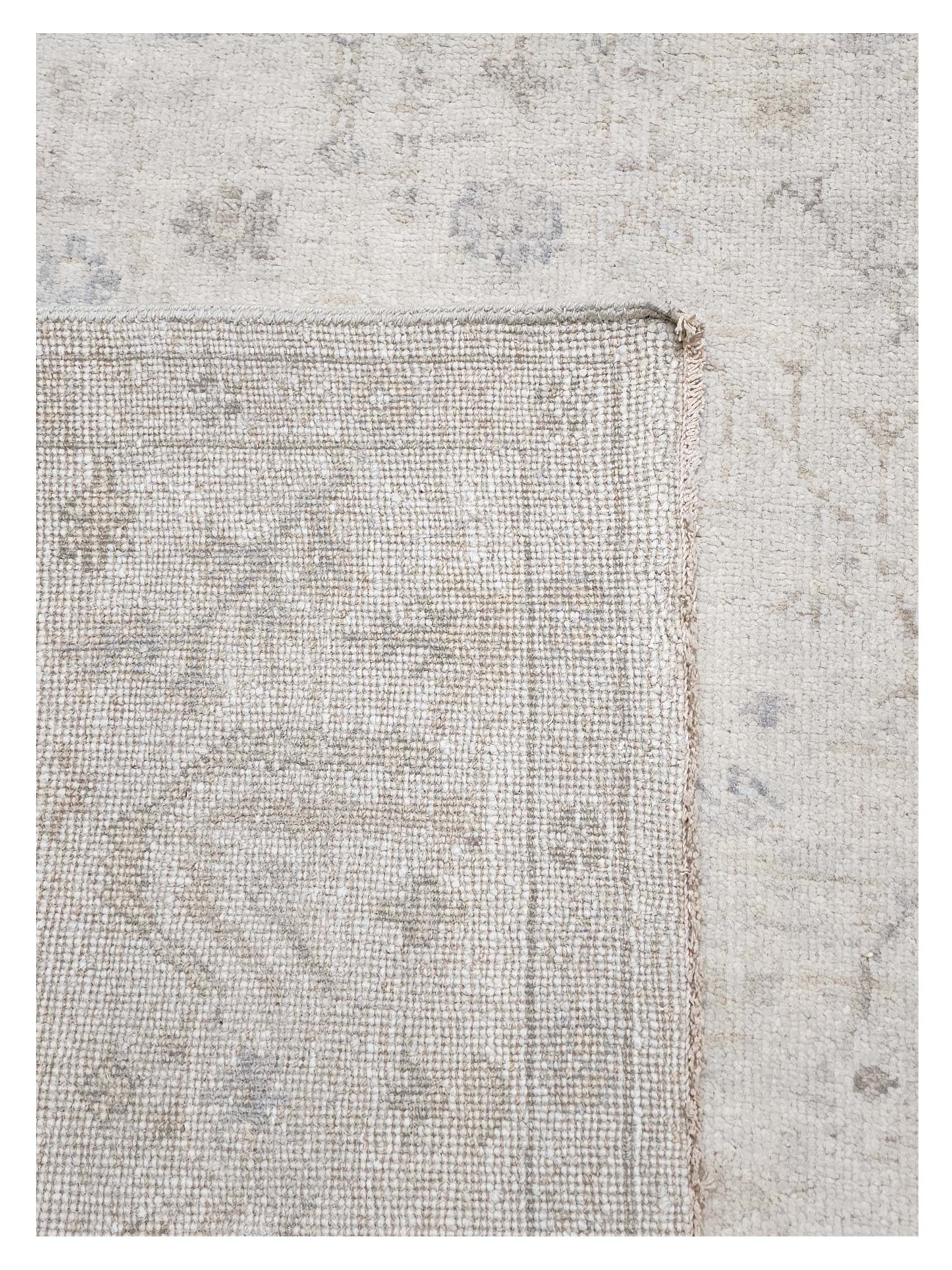 Artisan Julie  Taupe Khaki Traditional Knotted Rug