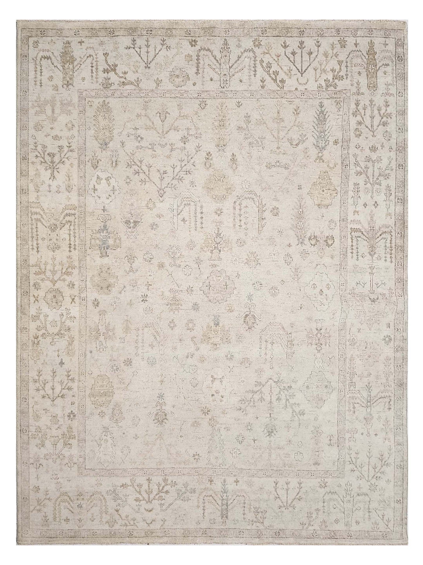 Artisan Julie ZE-650 Taupe Traditional Knotted Rug