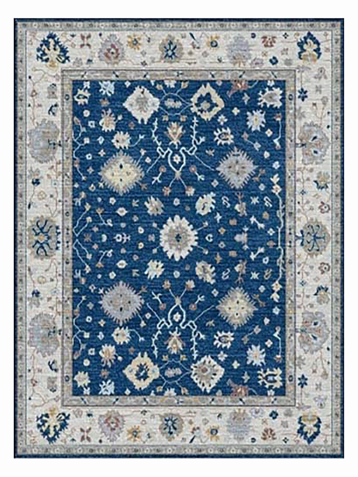 Artisan Julie ZE-992 Navy Traditional Knotted Rug