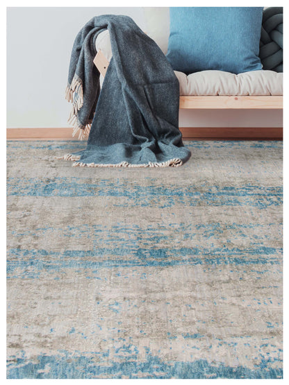 Limited Zelma WI-411 WATER SPRAY Transitional Knotted Rugs