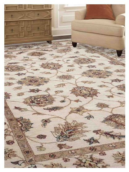 Artisan Zara Beige Beige Traditional Knotted Rug - Rugs - Artisan - Atlanta Designer Rugs