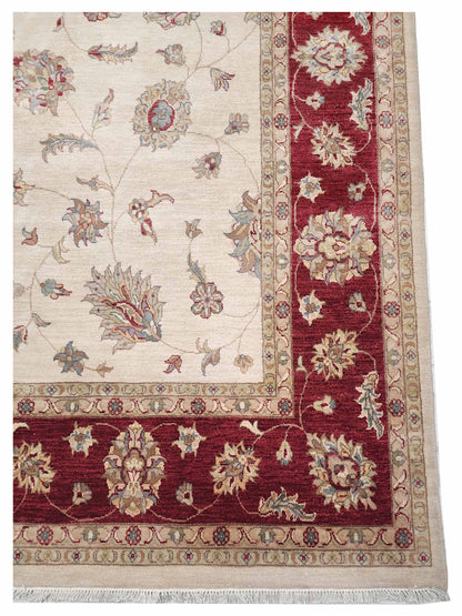 Artisan Zara Beige Red Traditional Knotted Rug - Rugs - Artisan - Atlanta Designer Rugs