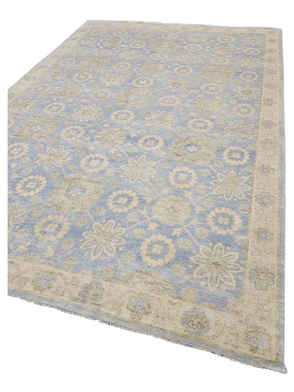 Artisan Zara Lt.Blue Ivory Traditional Knotted Rug - Rugs - Artisan - Atlanta Designer Rugs