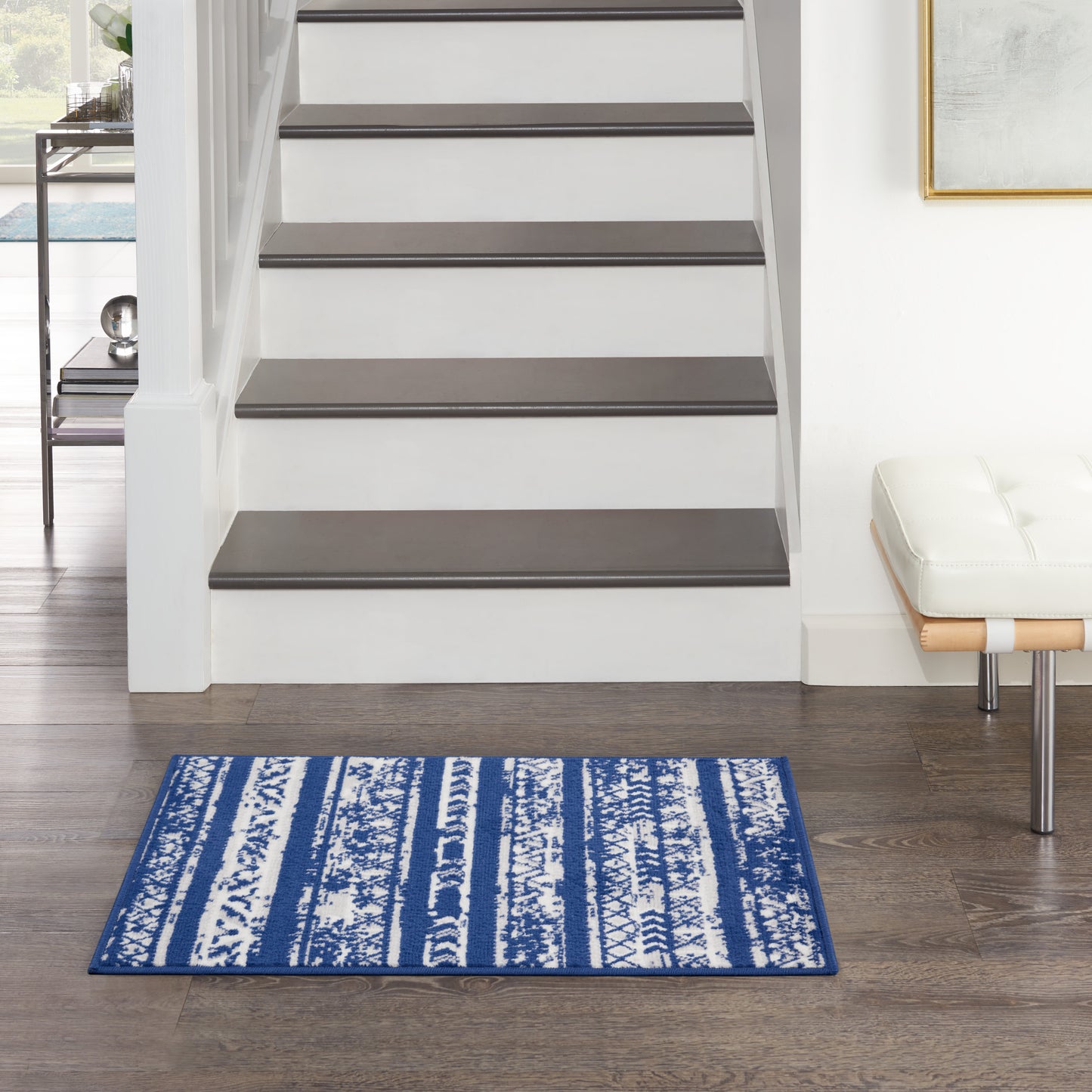 Nourison Home Whimsicle WHS16 Navy Ivory  Transitional Machinemade Rug