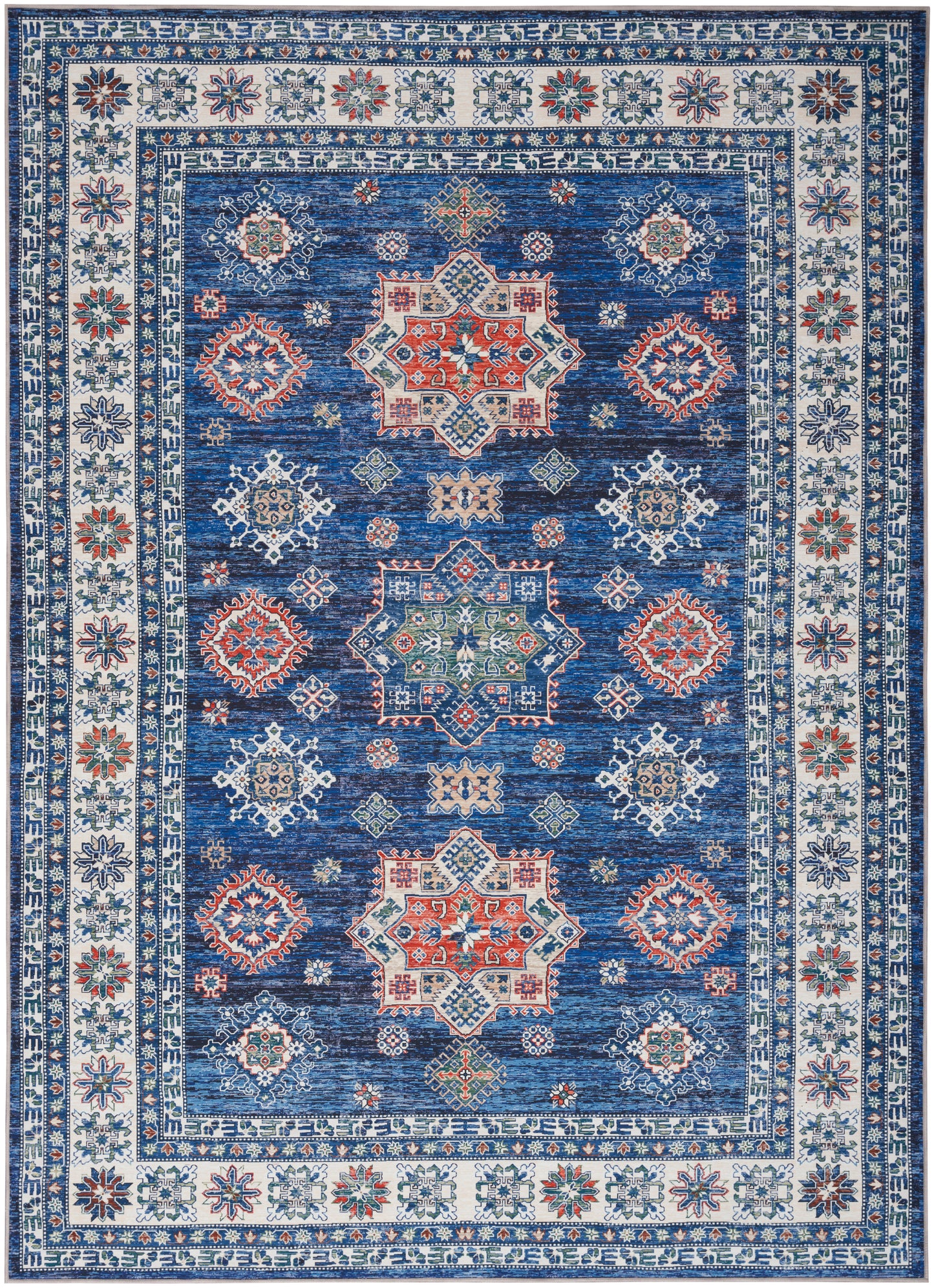 Nourison Home Fulton FUL02 Blue  Traditional Machinemade Rug