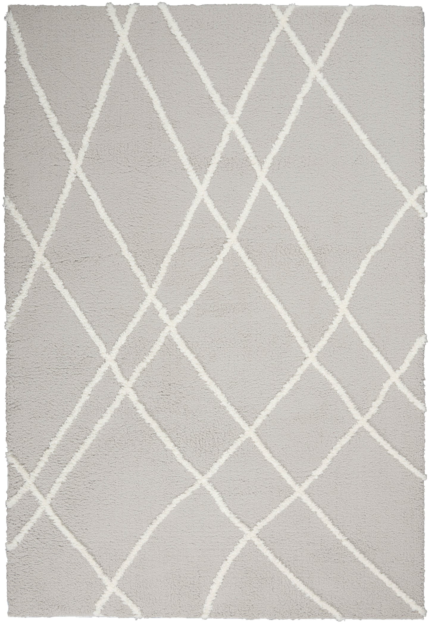 Nourison Home Feather Soft FEA02 Grey Ivory Contemporary Tufted Rug