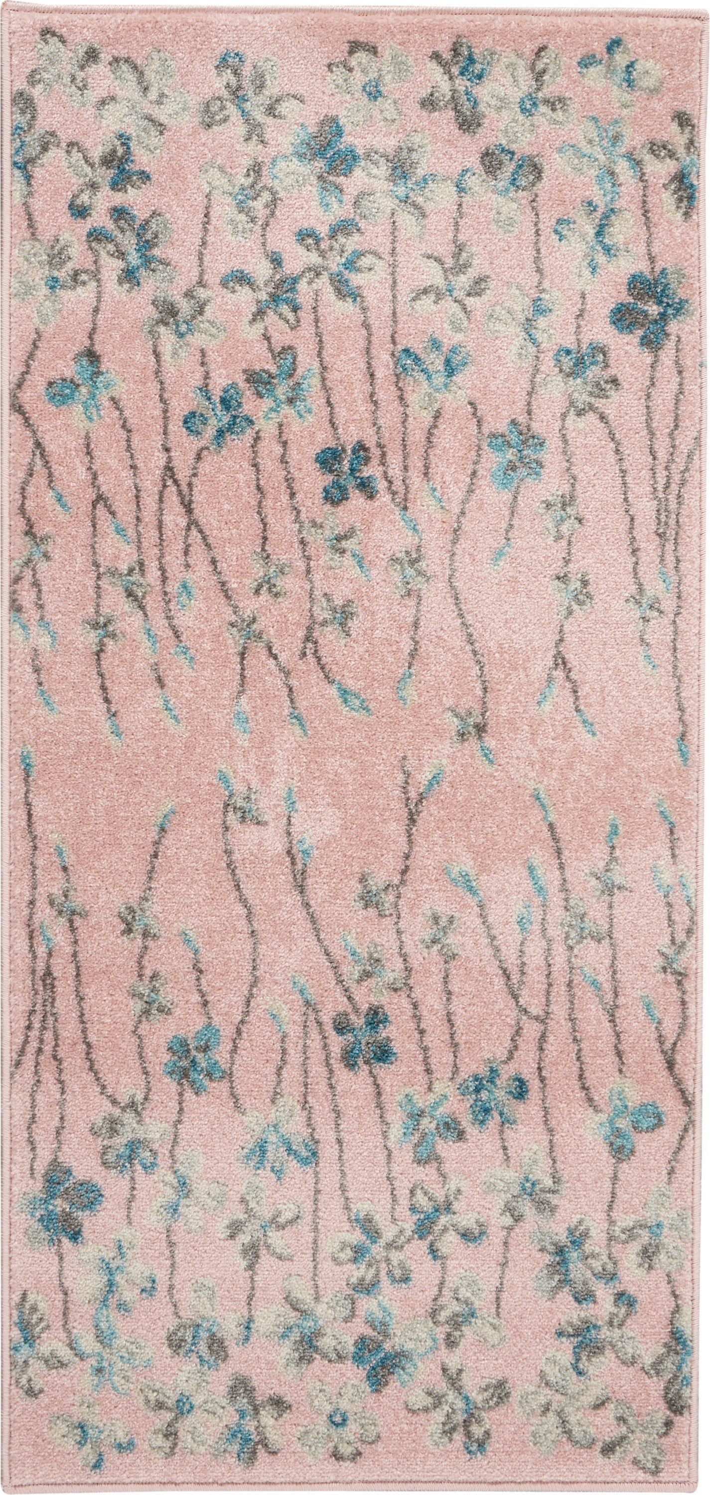 Nourison Home Tranquil TRA04 Pink Contemporary Machinemade Rug