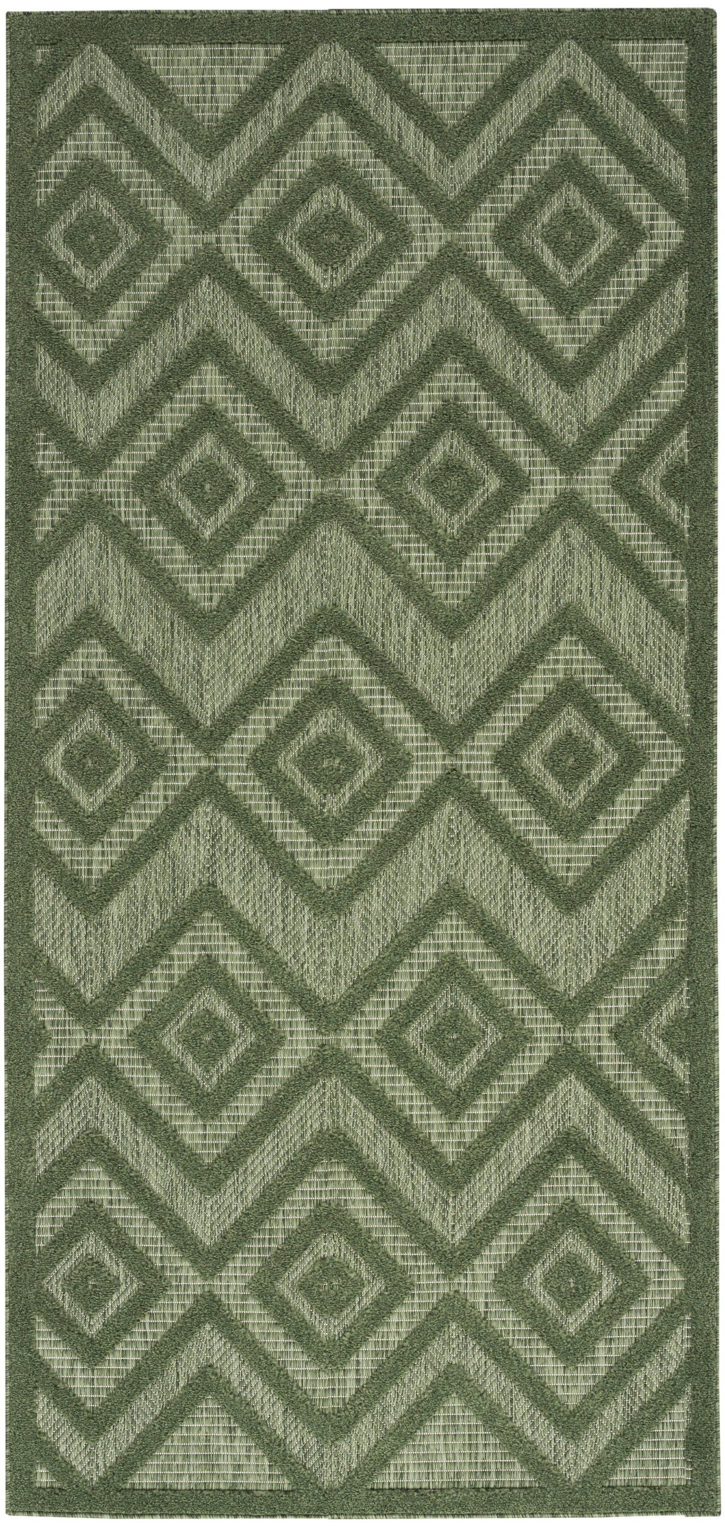Nourison Home Versatile NRV01 Green Contemporary Flat Weave Rug