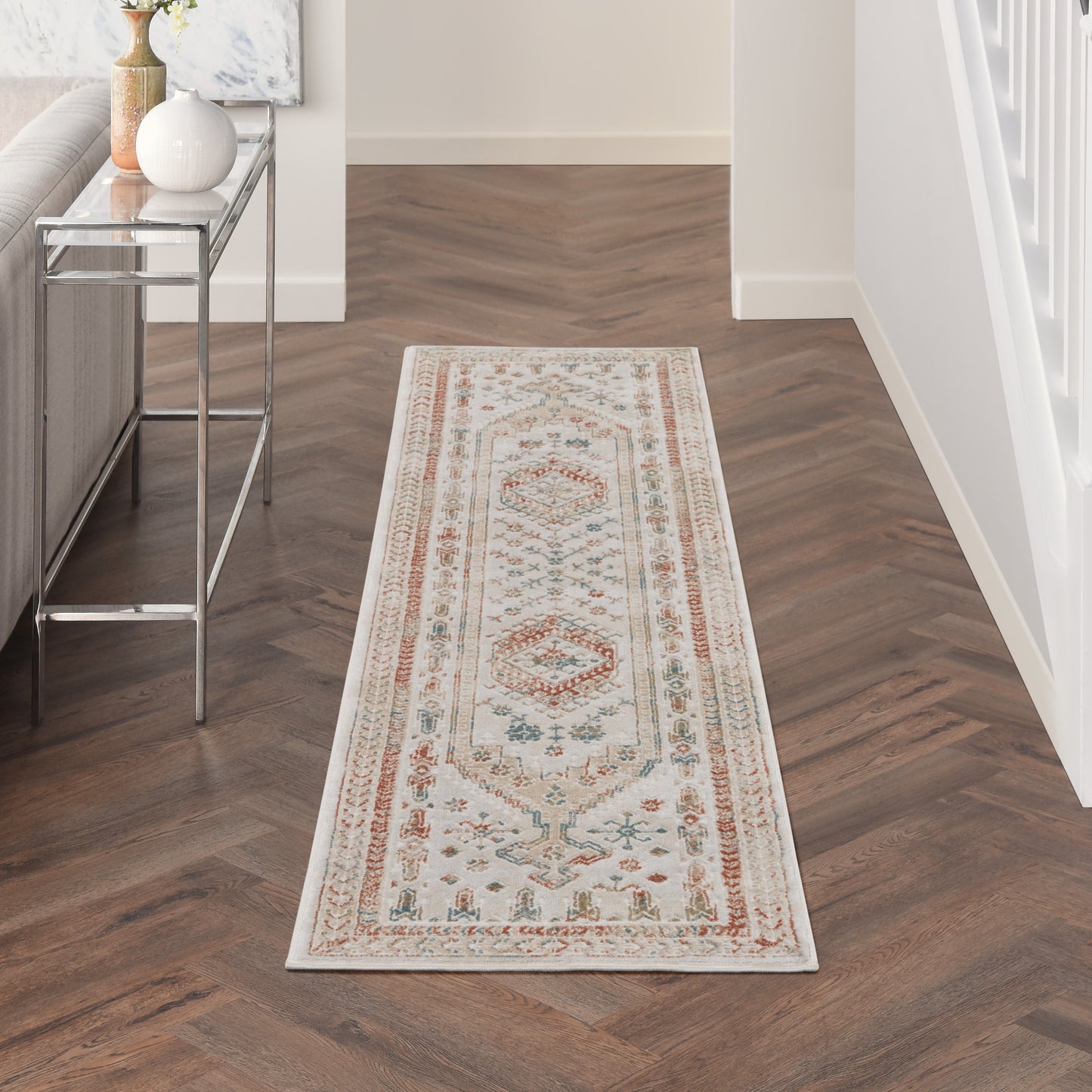 Nourison Home Thalia THL04 Beige Multicolor  Transitional Machinemade Rug