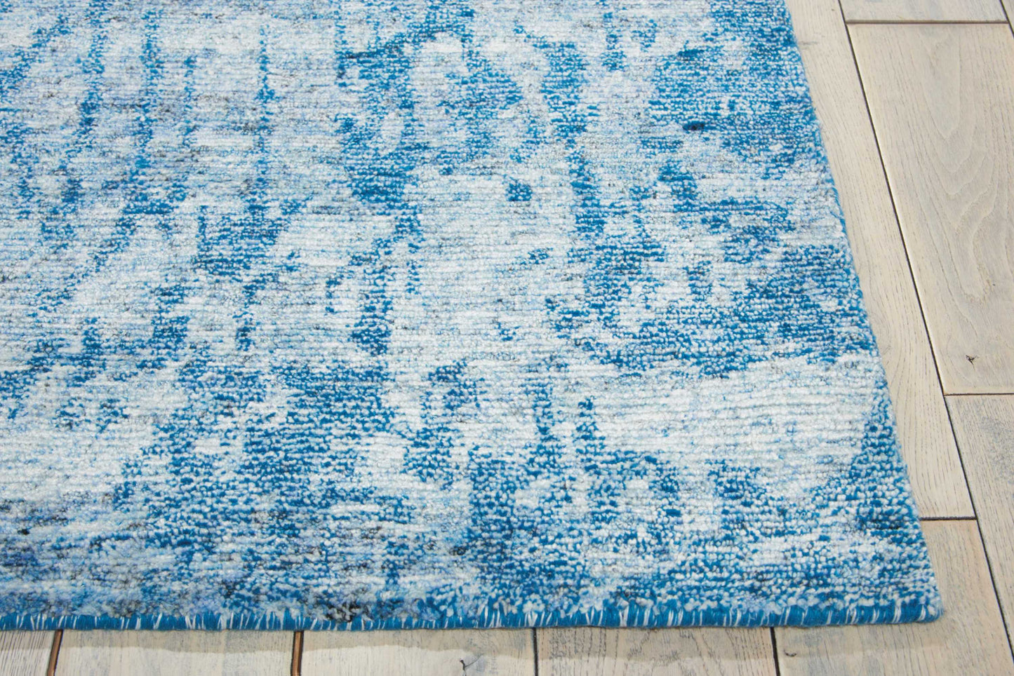 Nourison Home Silk Shadows SHA10 Ocean  Transitional Knotted Rug