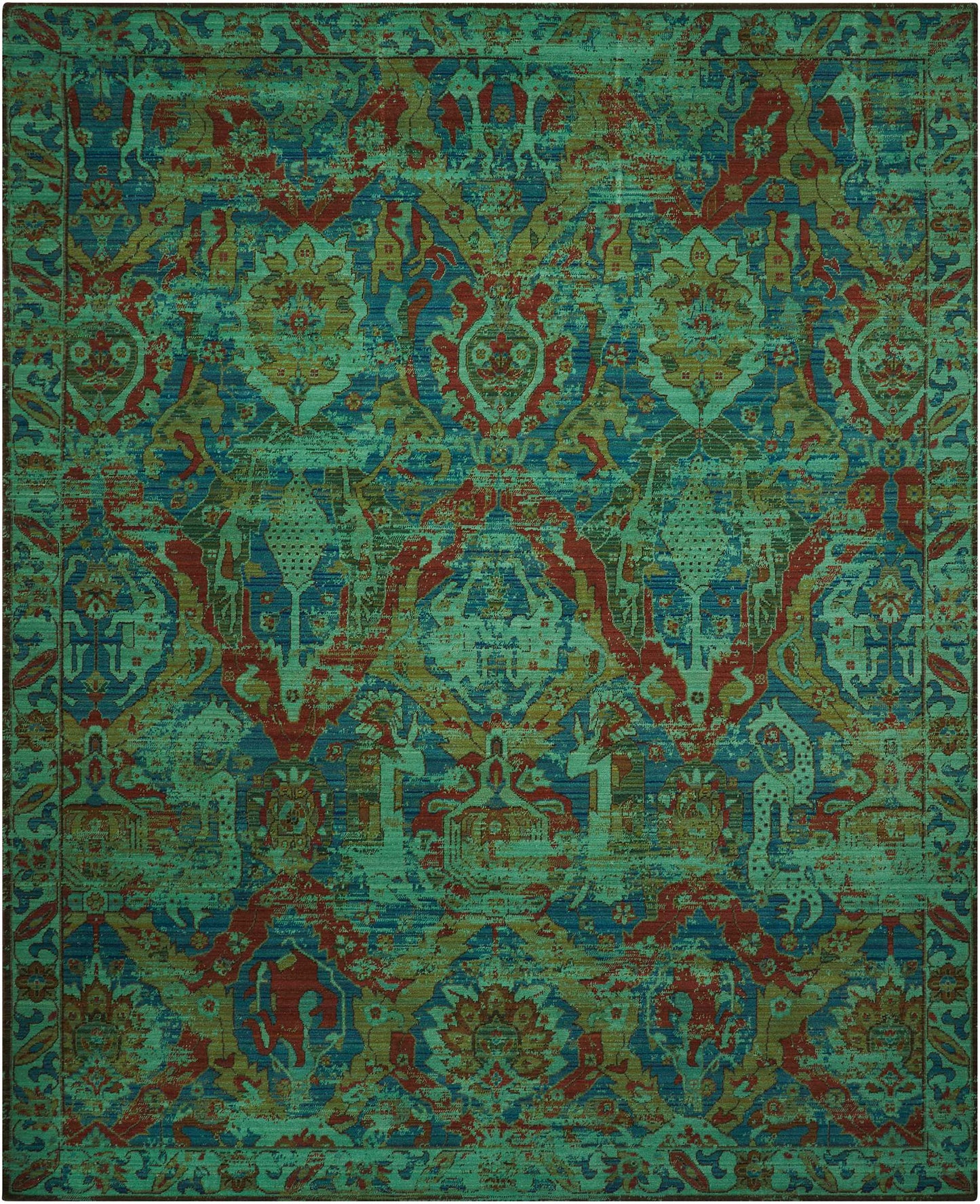 Nourison Home Timeless TML09 Turquoise Traditional Loom Rug