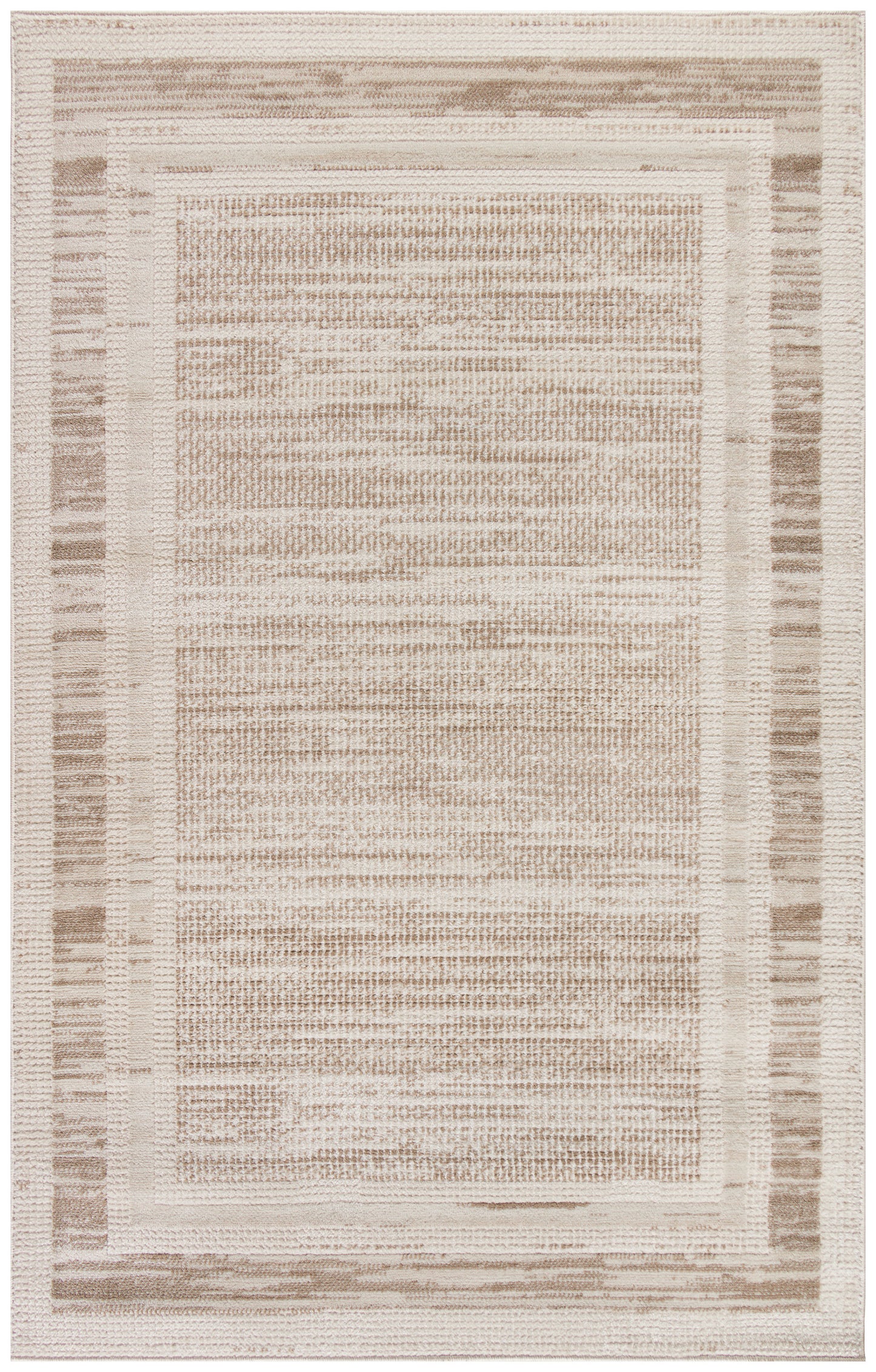 Nourison Home Serenity Home SRH07 Mocha Ivory  Contemporary Woven Rug
