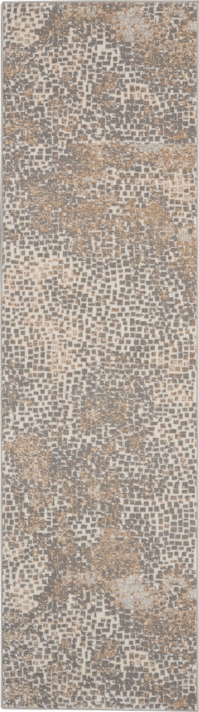 Michael Amini MA90 Uptown UPT02 Beige Grey Contemporary Machinemade Rug