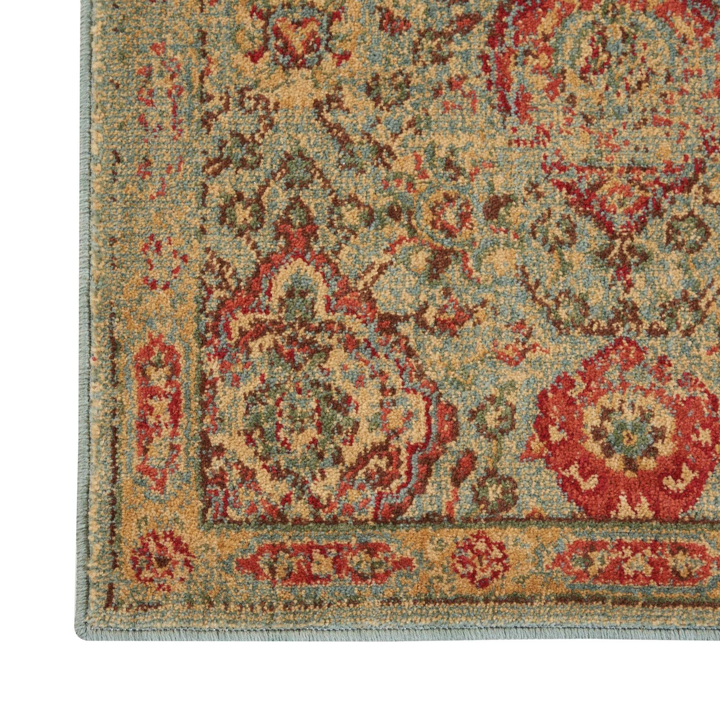 Nourison Home Somerset ST90 Light Green  Traditional Machinemade Rug