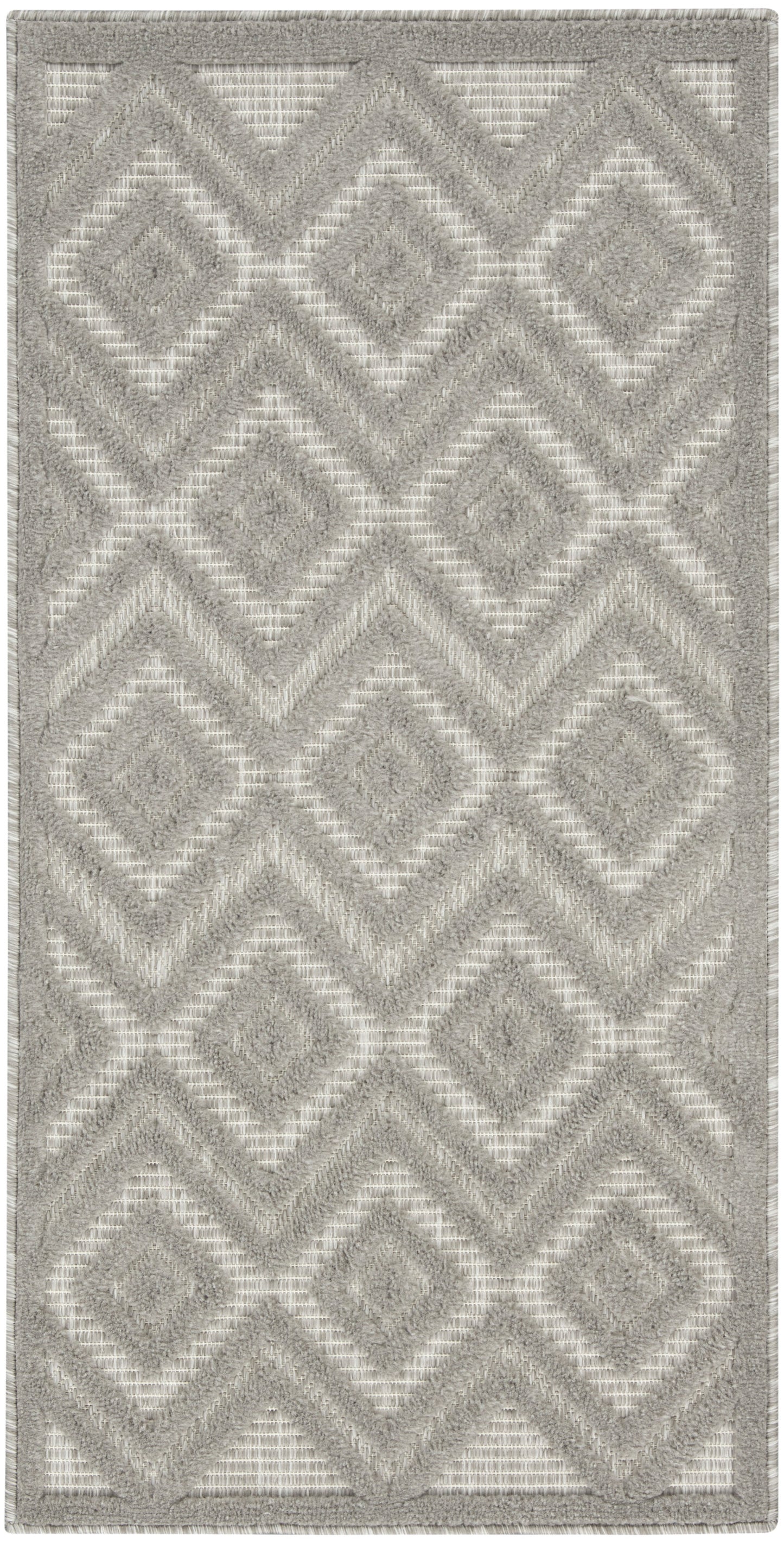 Nourison Home Versatile NRV01 Silver Grey Contemporary Flat Weave Rug