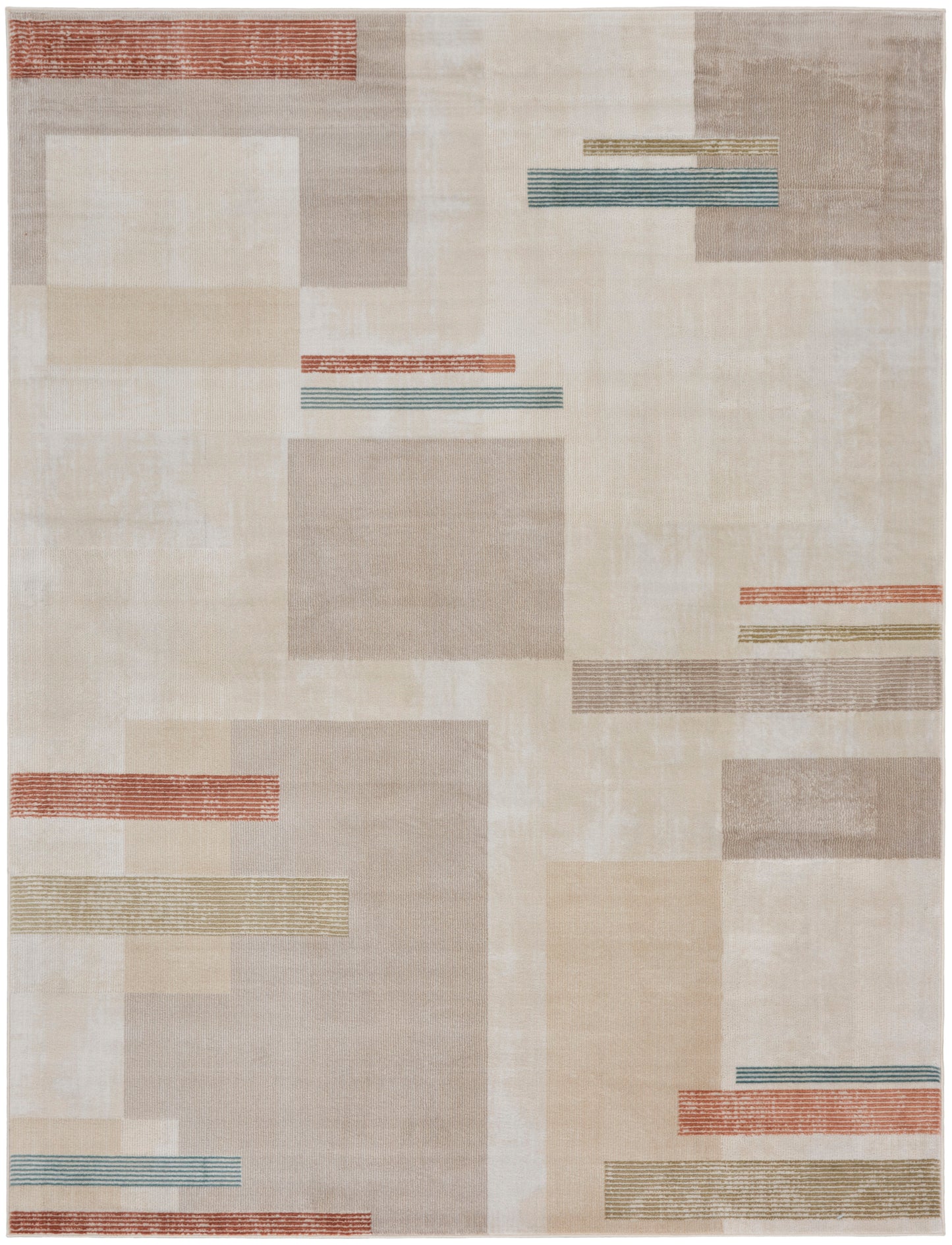 Nourison Home Thalia THL02 Ivory Multicolor  Contemporary Machinemade Rug